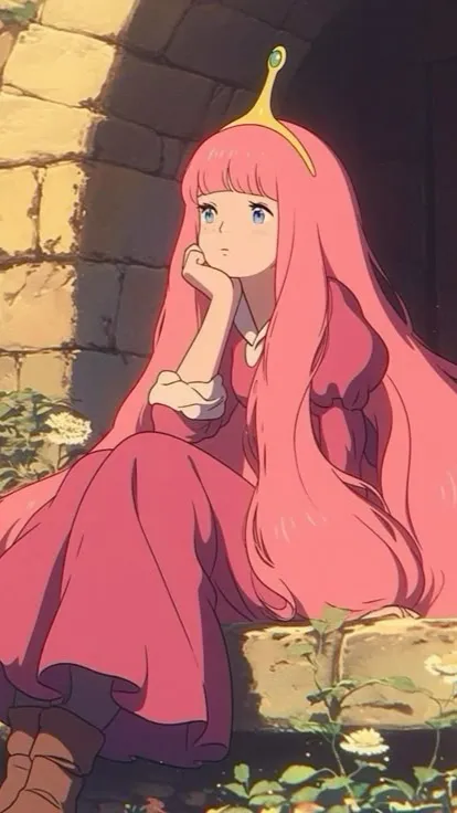 ai character: Princess Bubblegum background