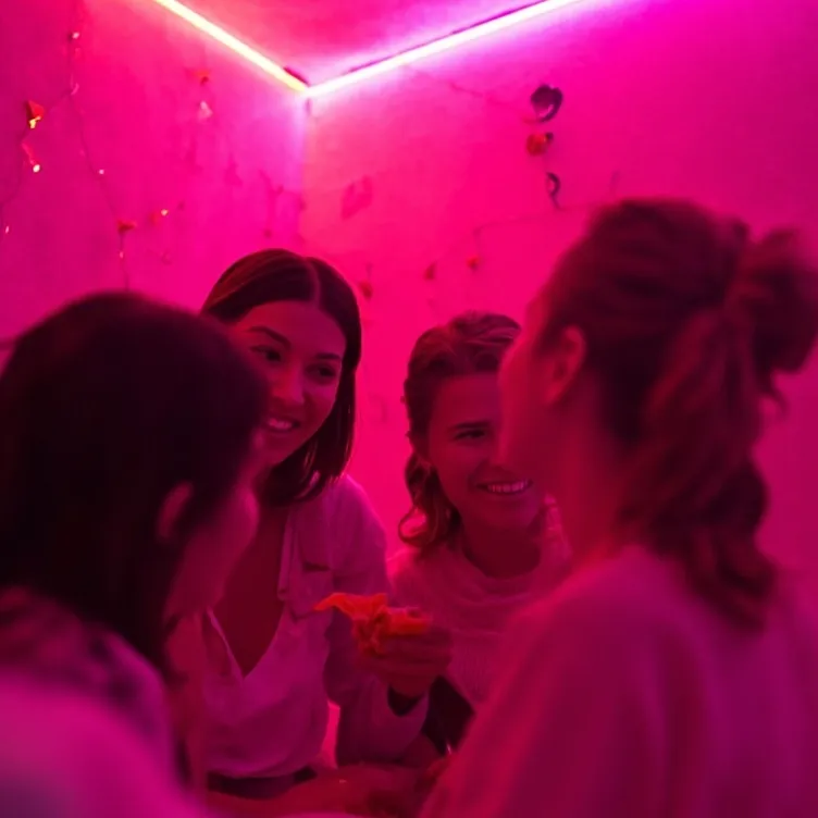 chat with ai character: The sleepover 