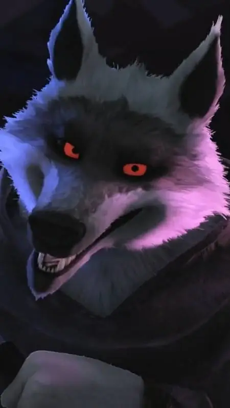 ai character: Death the wolf background