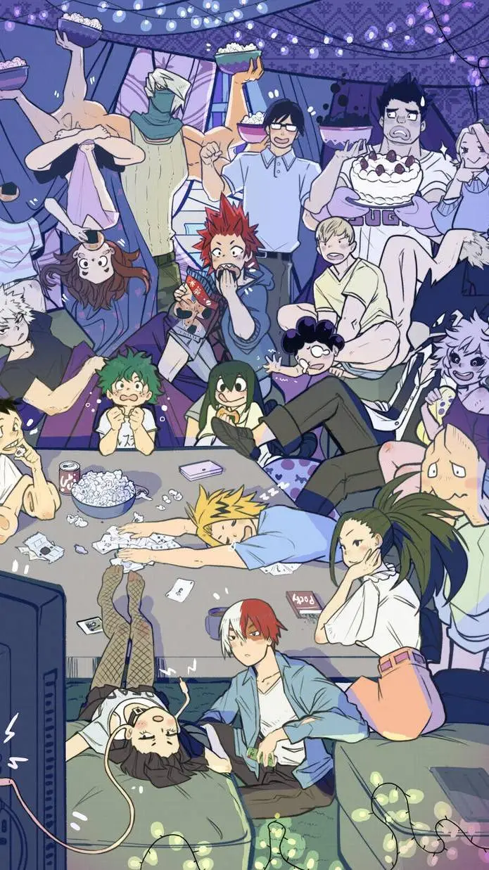 ai character: mha horror movie!  background