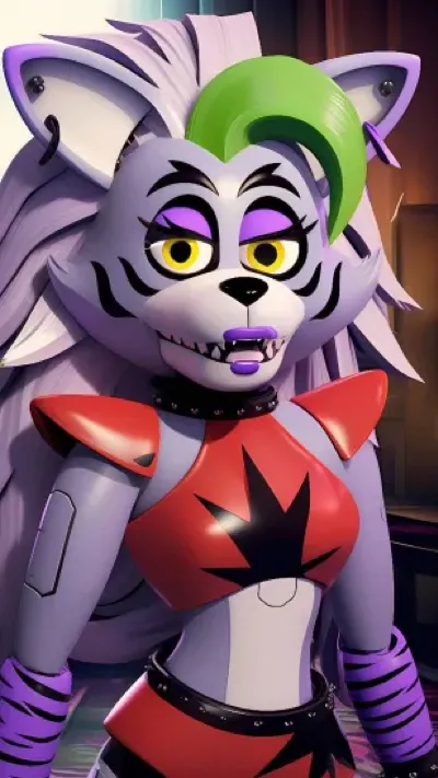 ai character: Roxsane wolf background