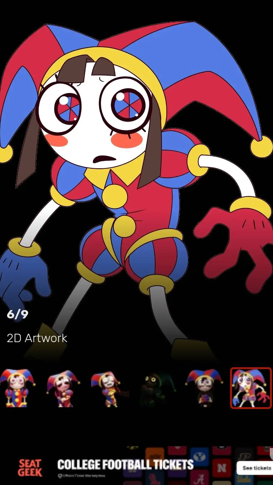 ai character: pomni background