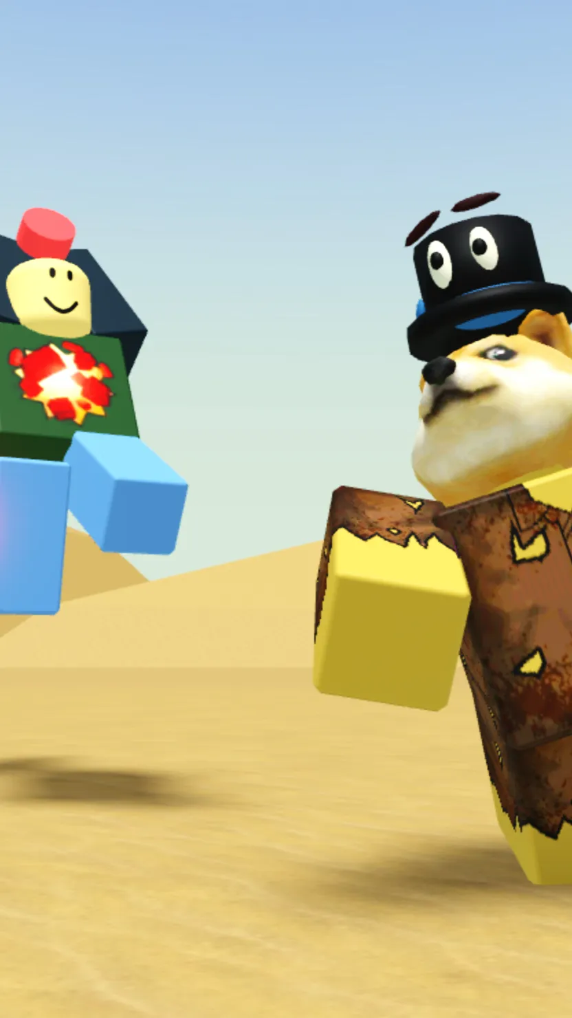ai character: Doge and Slyeye77 background