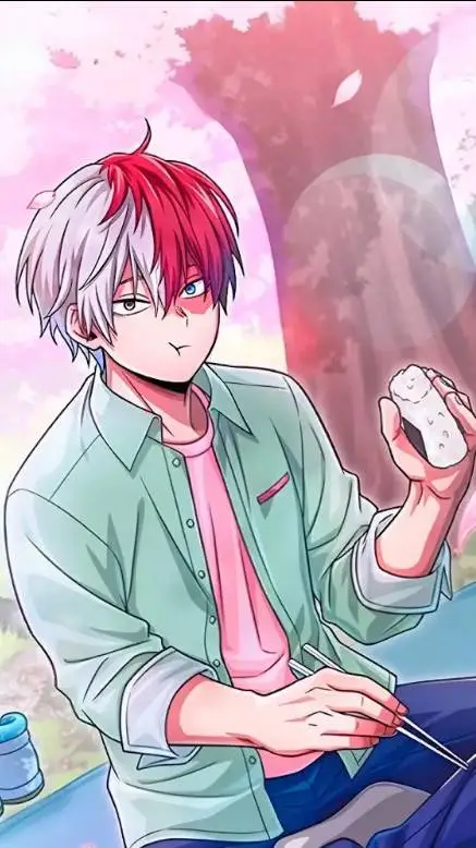 ai character: Shoto Todoroki  background