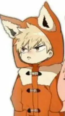 ai character: Fox 🦊 Bakugo 💣💥mha background