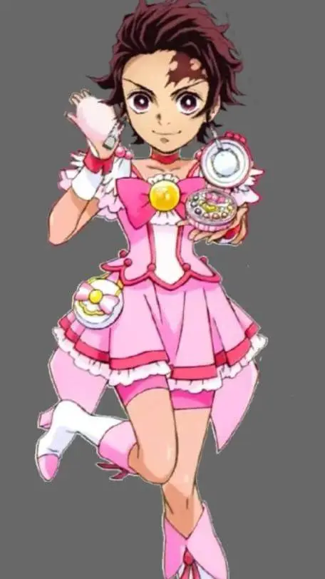 ai character: Glitter Tanjiro  background