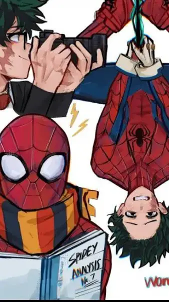 ai character: Spiderman Deku 🥦 background