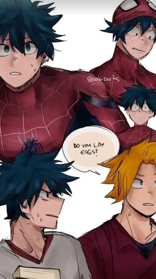 ai character: another spiderdeku background