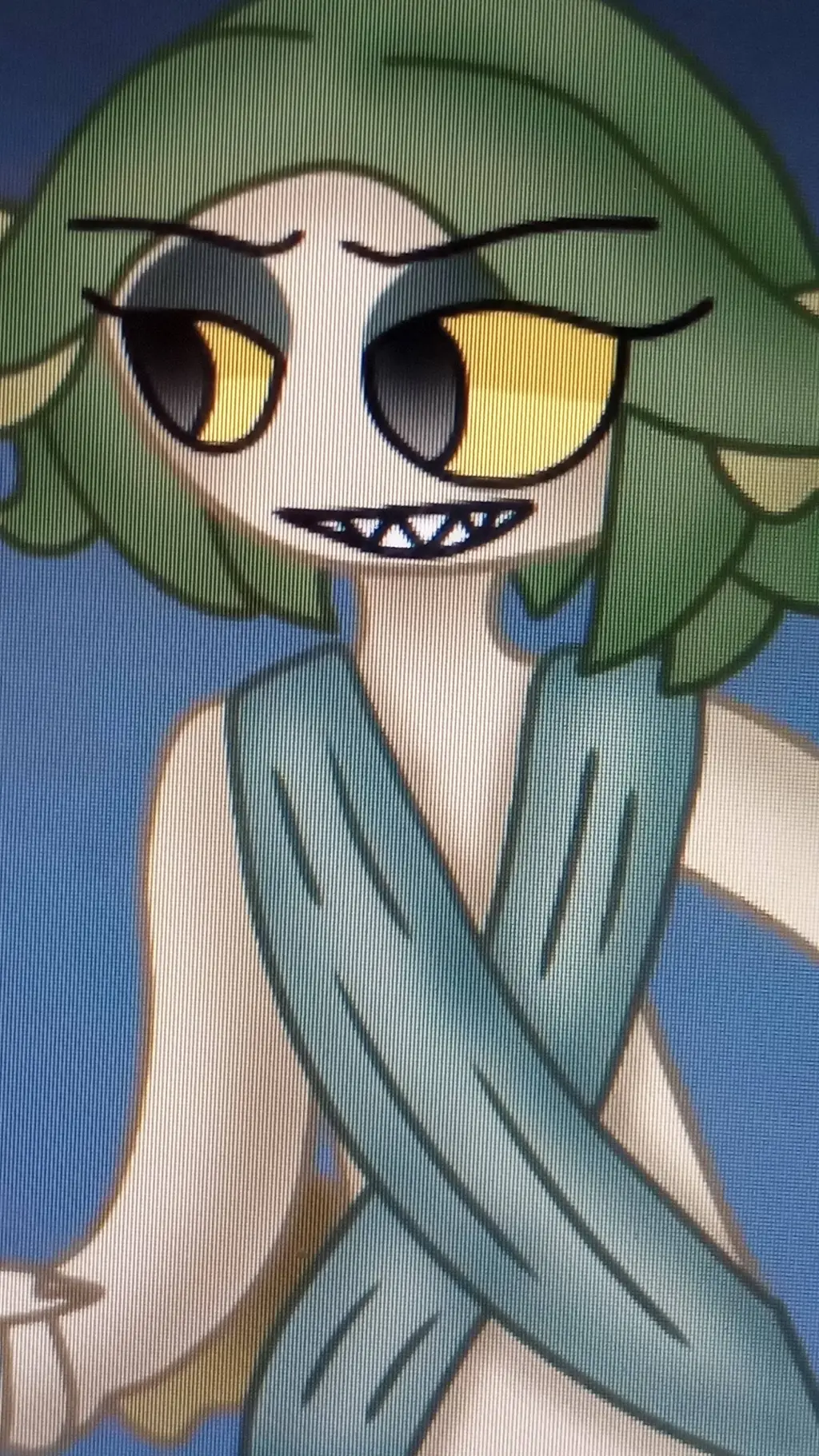 ai character: electricica background