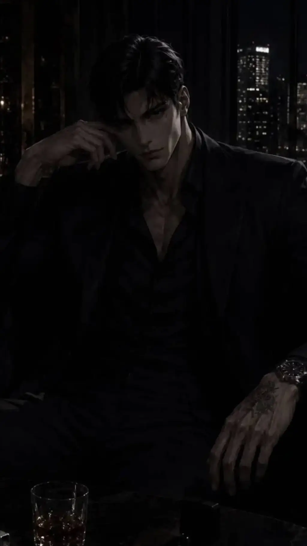 ai character: Cole Black background
