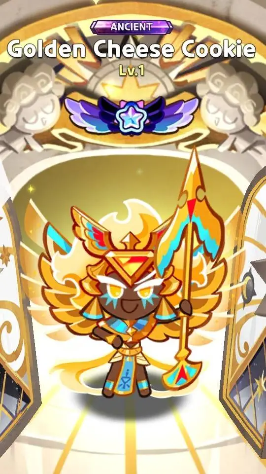 ai character: 💛Golden cheese🧀 background