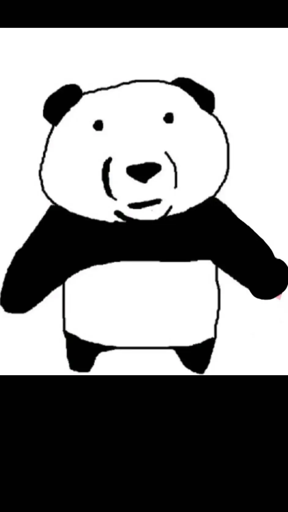 ai character: Uncomfotable Panda background