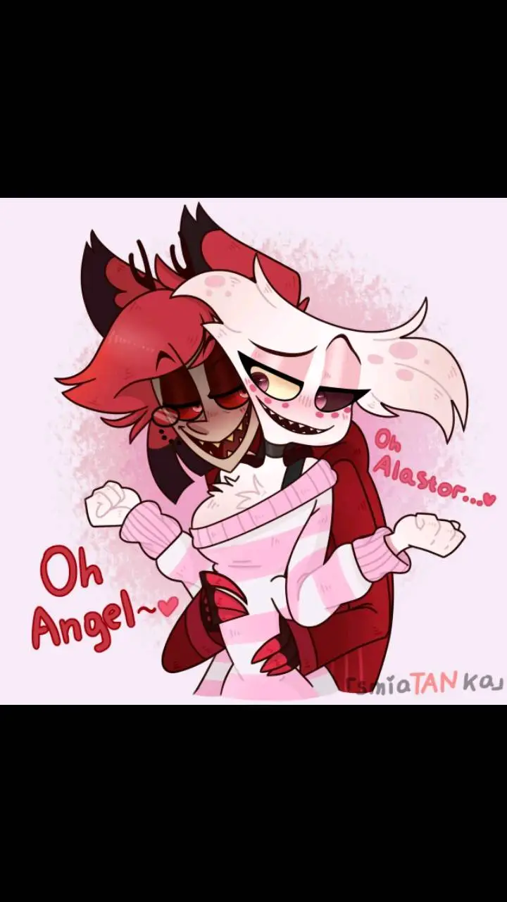 ai character: Angel and alastor  background