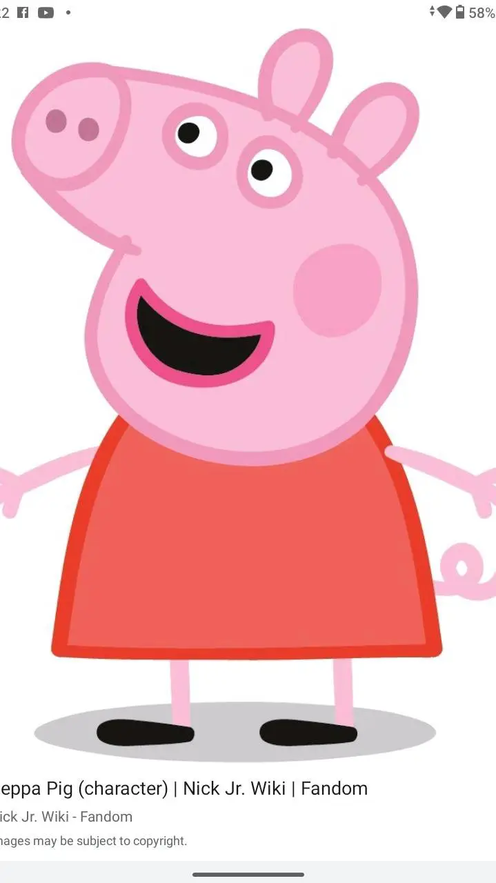 ai character: peppa pig  background