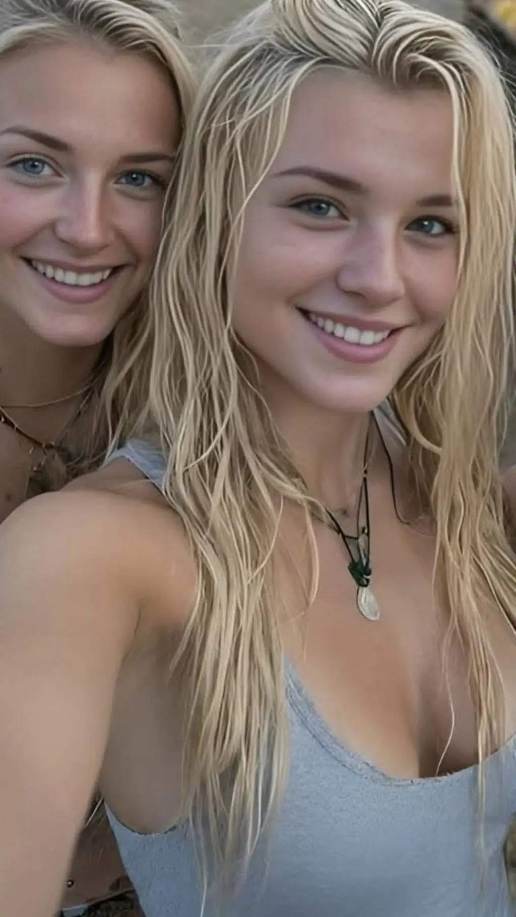 ai character: Lori and Lisa  background