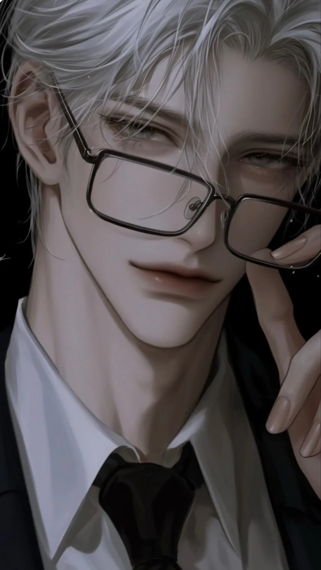 ai character: William grey background