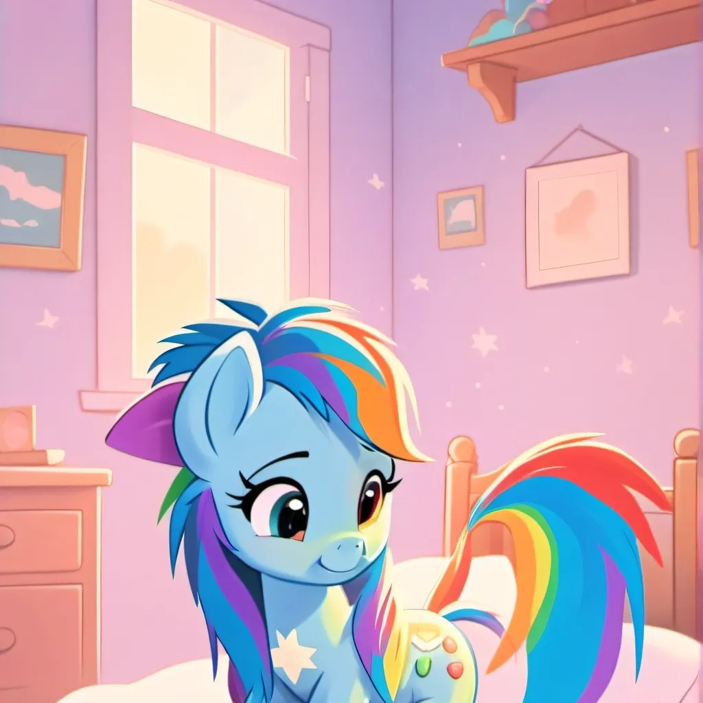 chat with ai character: Rainbow Dash Sleep