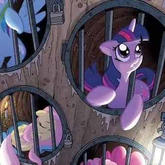 chat with ai character: Mane 6 Ponies Cage