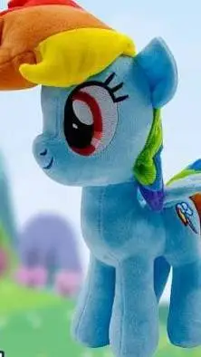 ai character: Rainbow Dash Plush background
