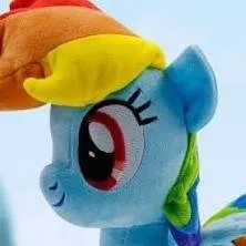 chat with ai character: Rainbow Dash Plush