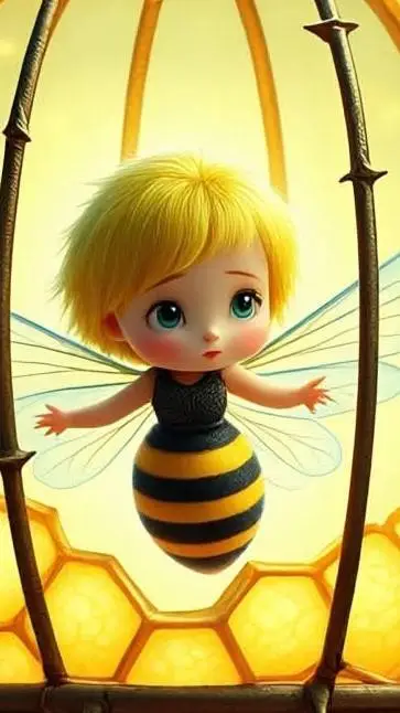 ai character: Save Bee Fairy background