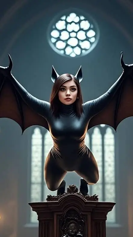 ai character: Bats Statue background