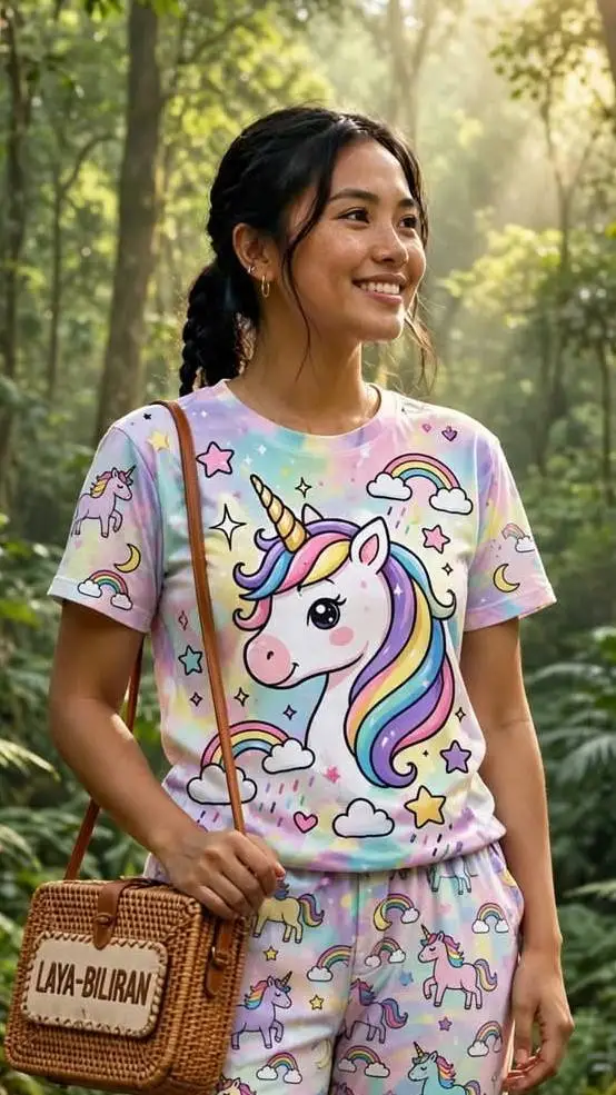 ai character: Laya Unicorn background