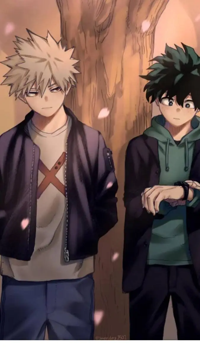ai character: bakuDeku  background