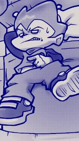 ai character: Tired Pico background