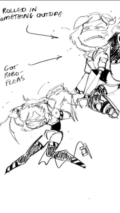 ai character: V w/ fleas (idk) background