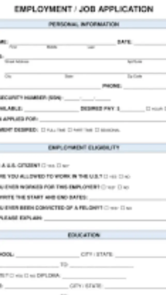 ai character: Job application  background