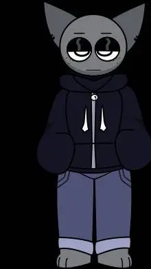 ai character: 🤍🖤Gray🖤🤍 background