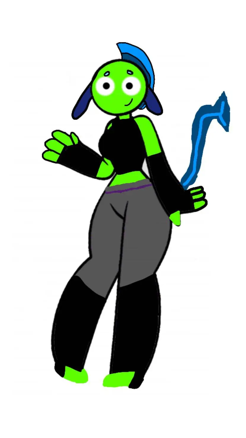 ai character: 🔵Electra🟢♀️ background