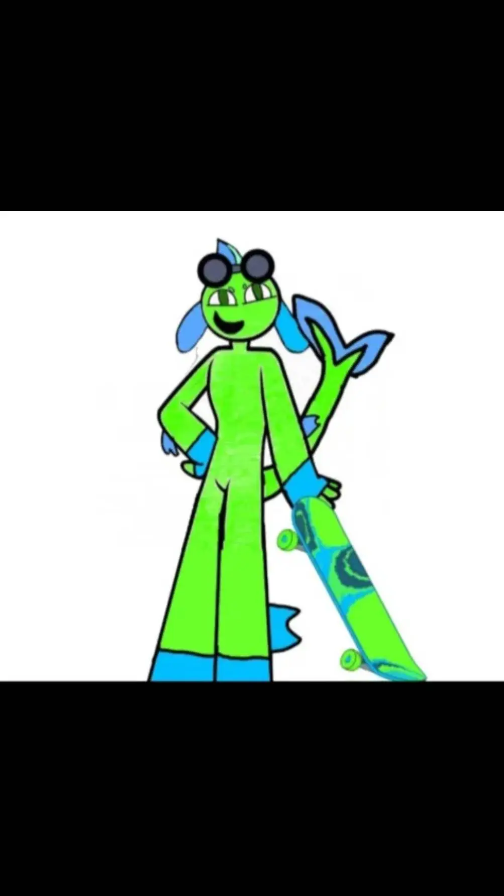 ai character: 🟢Electro🔵x~T-F-K background