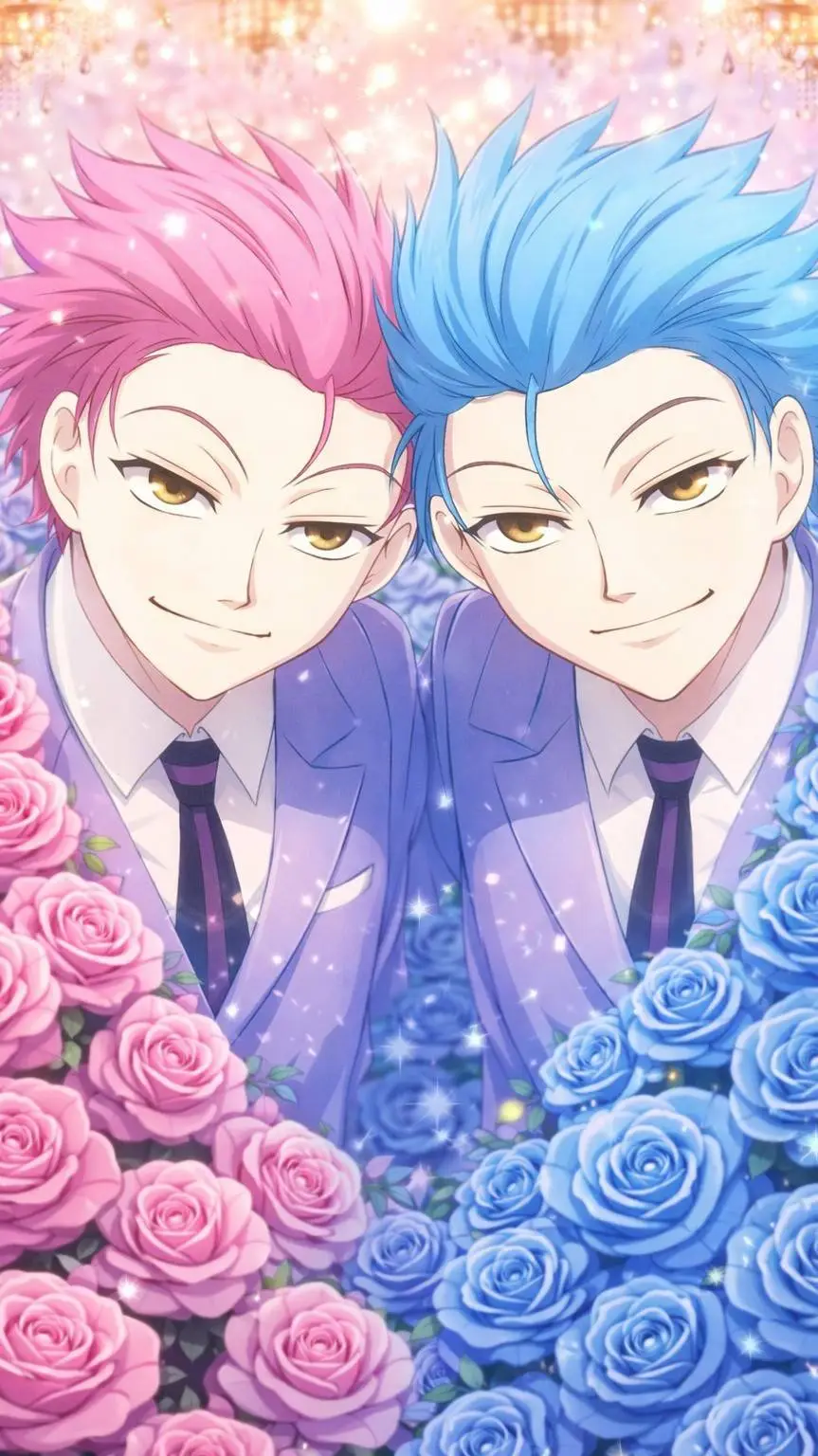 ai character: Hitachiin Twins background