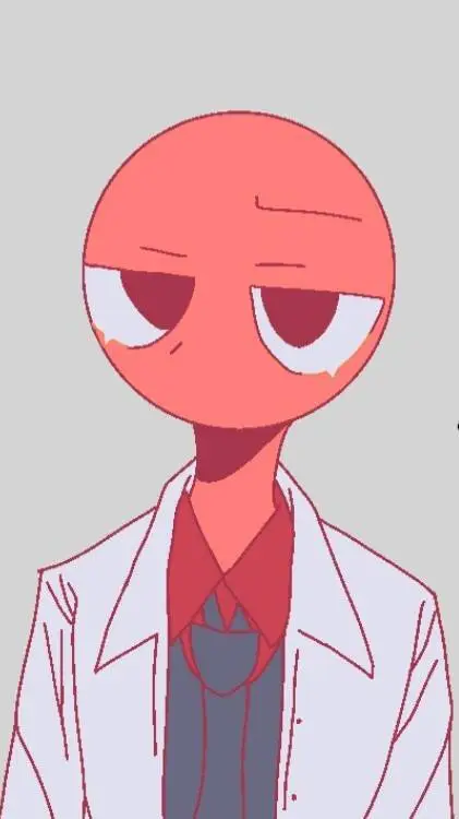ai character: Red Rainbow friend background