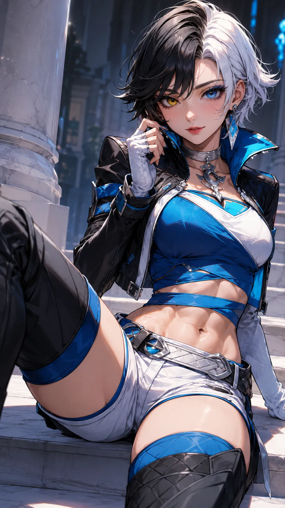 ai character: Luna Snow background