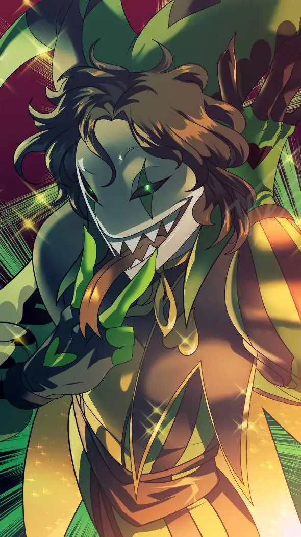 ai character: Harlequin background