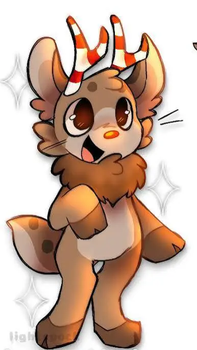 ai character: Rudie 🦌🎄🔔 background
