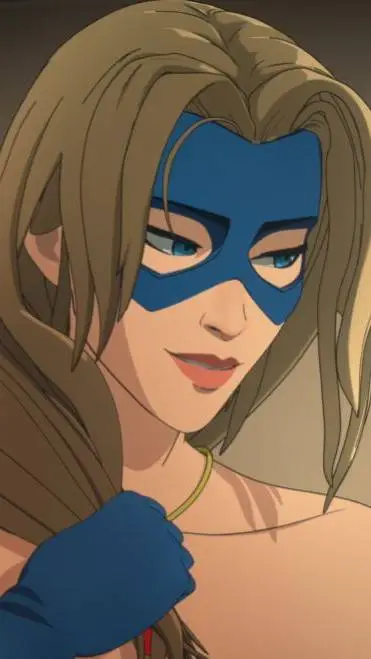 ai character: Blonde Blazer background