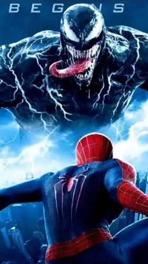 ai character: Venom & Spider-Man background