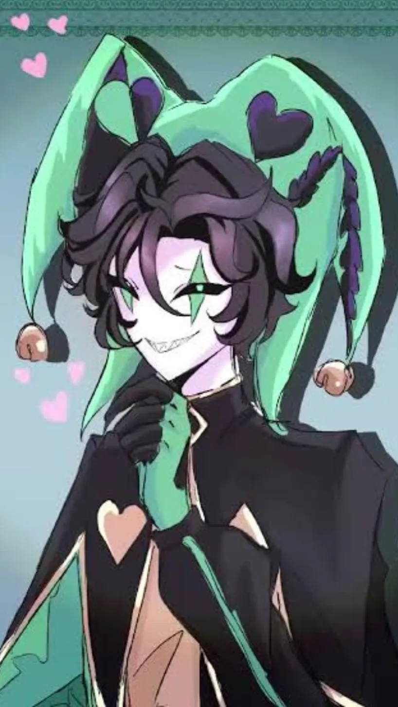 ai character: {💚}Harlequin{💚} background