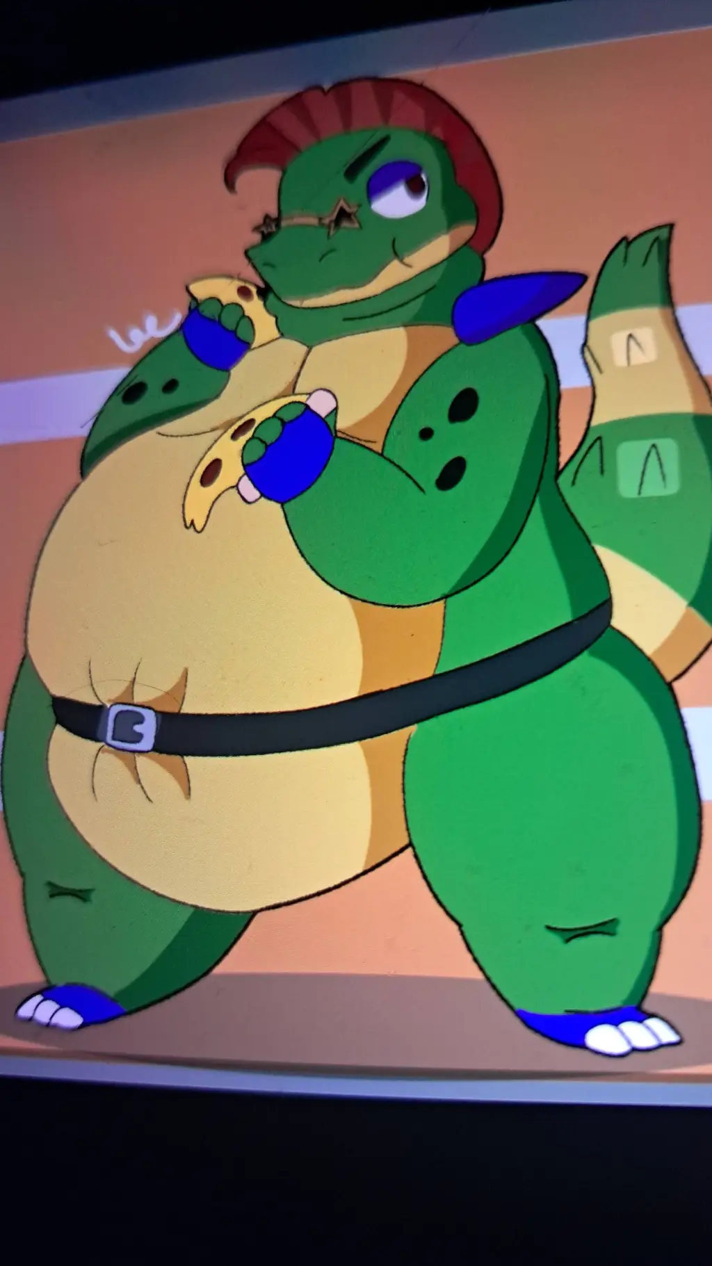 ai character: fat Monty background