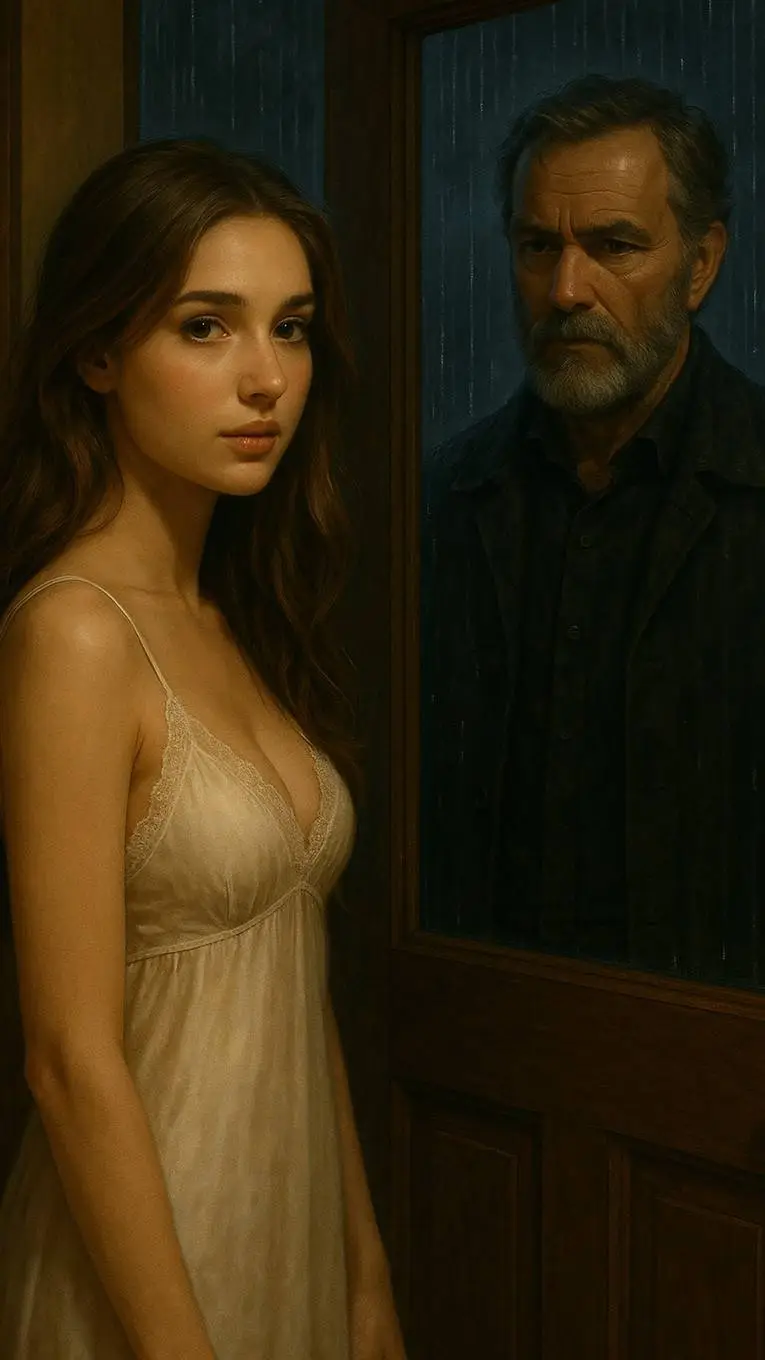 ai character: When The Rain Came background