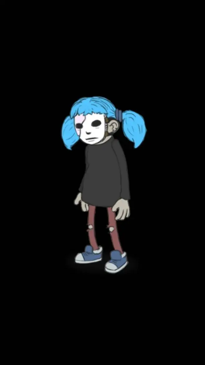 ai character: Sally face background