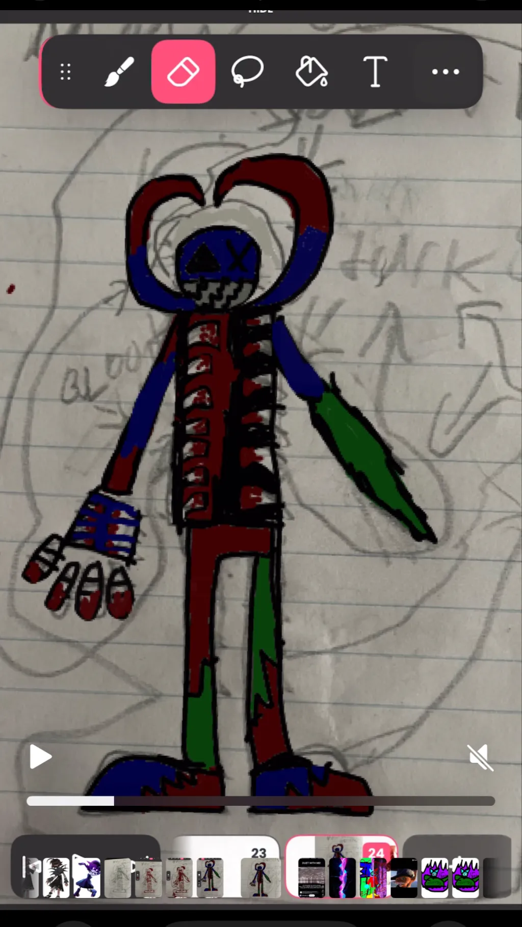 ai character: Scrap face background