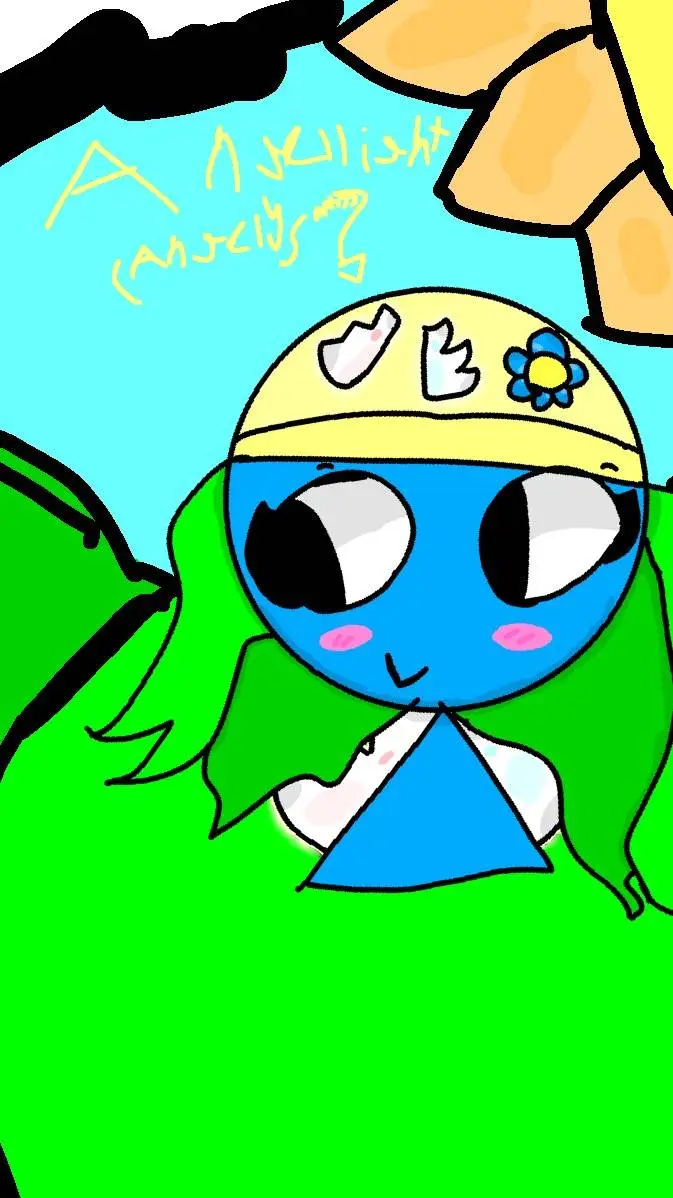 ai character: Angelligh moves in background