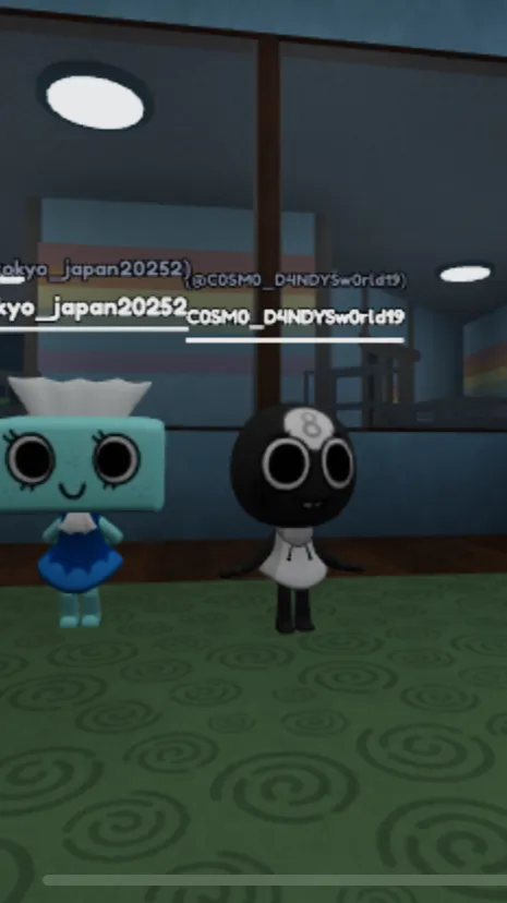 ai character: Cleaning 8 ball background