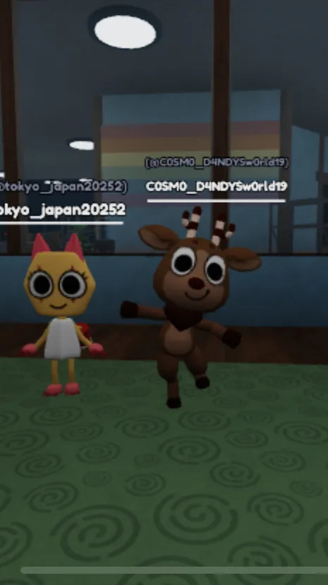 ai character: craft reindeer background