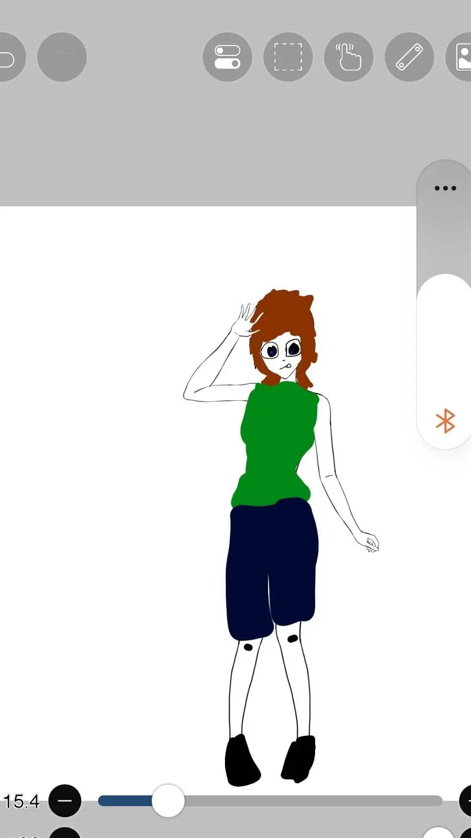 ai character: poo in shower background